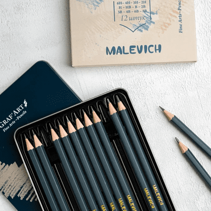 Карандаш чернографитный "Малевичъ", 12 шт, набор - 8