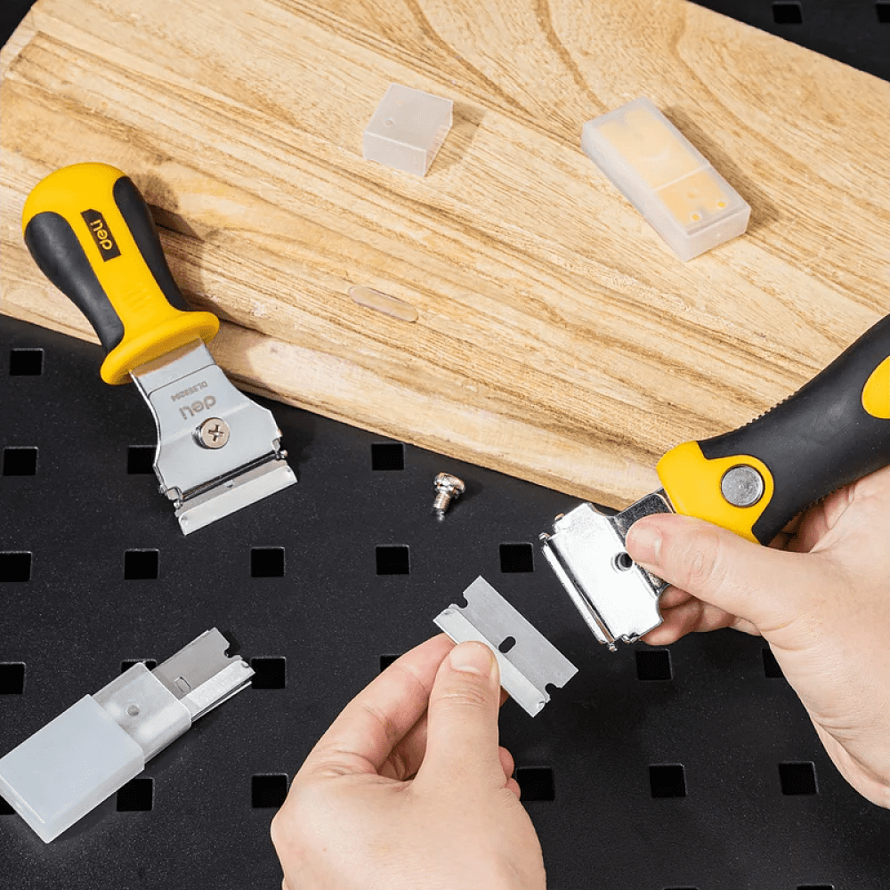 Набор скребков Deli YS EDL359204, 105 x 50 мм, 2 шт., 10 лезвий в комплекте - 2