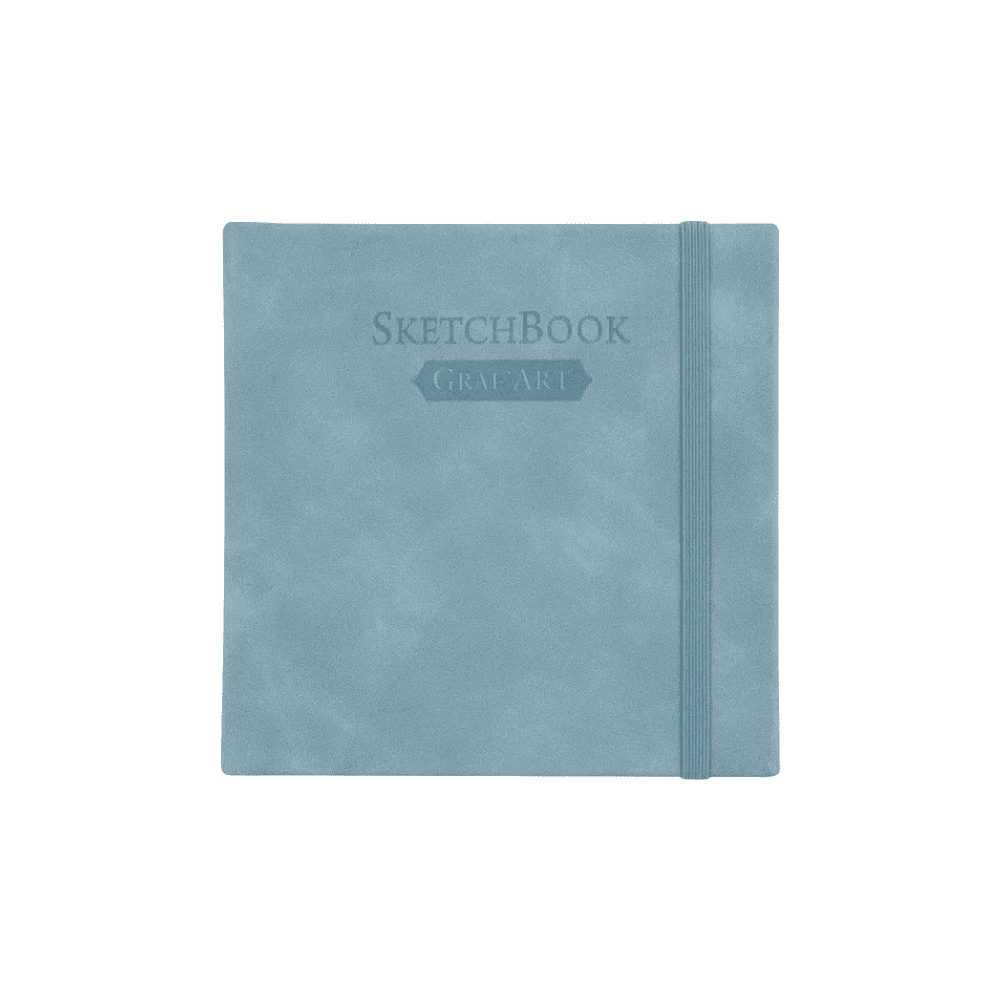 Скетчбук для графики "GrafArt white", 40 листов, 12х12 см, 160 г/м2, голубой дым - 2