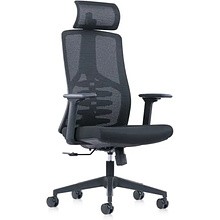 Кресло для руководителя SitZone CH-359A, сетка, ткань, черный