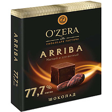 Шоколад горький "O`Zera Arriba" 77,7%, 90 г