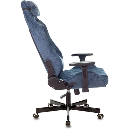 Кресло игровое Бюрократ "VIKING KNIGHT N1 Fabric", ткань, металл, синий - 4
