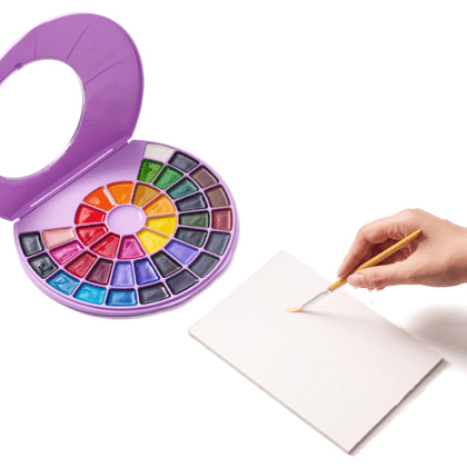 Краски акварельные "Himi", набор, 38 цветов, фиолетовый футляр - 8