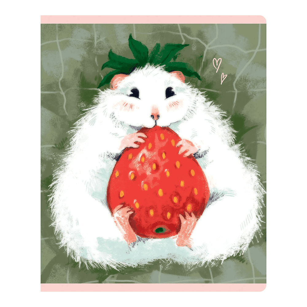 Тетрадь "Хомяки", А5, 48 листов, клетка, скоба сбоку, ассорти - 3