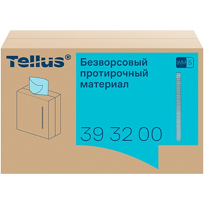 Протирочный материал нетканый Tellus, безворсовый, 1 слой, 100 листов, WM5 - 2