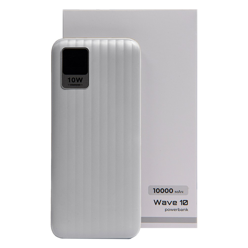 Внешний аккумулятор Power Bank "Wave 10", 10000 mAh, белый - 4