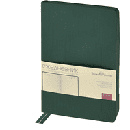 Ежедневник недатированный «Megapolis Slim flex», А5, 256 страниц, зеленый, срез зеленый