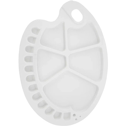 Палитра пластиковая "Сонет", овальная, 17 ячеек, 34x25 см - 2