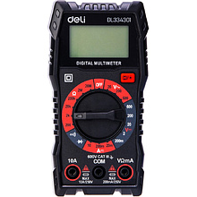 Мультиметр цифровой Deli RS EDL334301, 600В, универсальный, черный