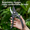 Секатор садовый Deli GS EDL-YL0002, 203 мм, черный - 5