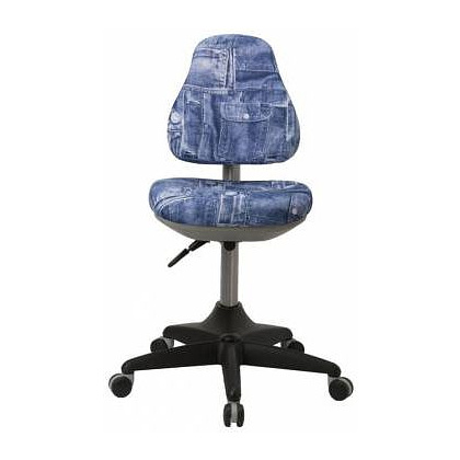 Кресло "Бюрократ KD-2", ткань, пластик, синий - 4