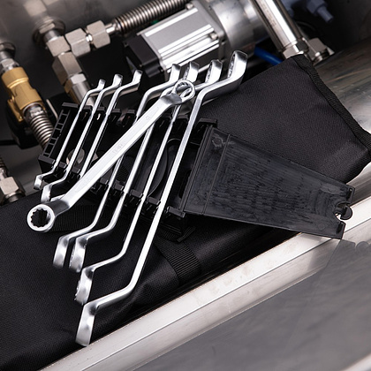 Набор накидных ключей "Deli" EDL150008A, 8 предметов, серебристый - 4