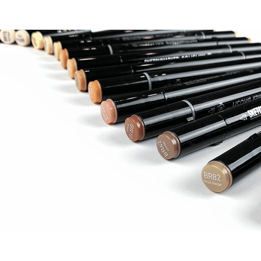 Маркер перманентный двусторонний "Sketchmarker Brush", R54 розовый снег - 3