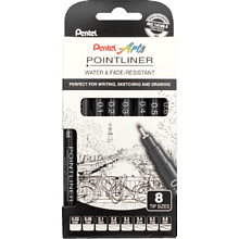 Набор ручек капиллярных "Pointliner", 8 шт