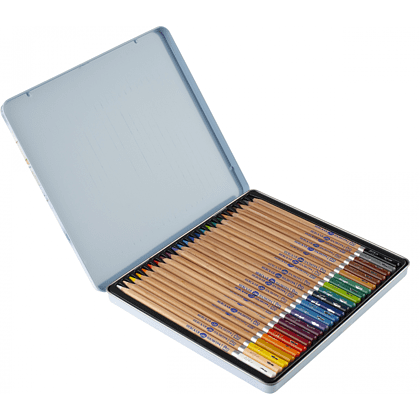 Карандаш акварельный "Белые ночи", набор 24 цветов, жестяной пенал - 4