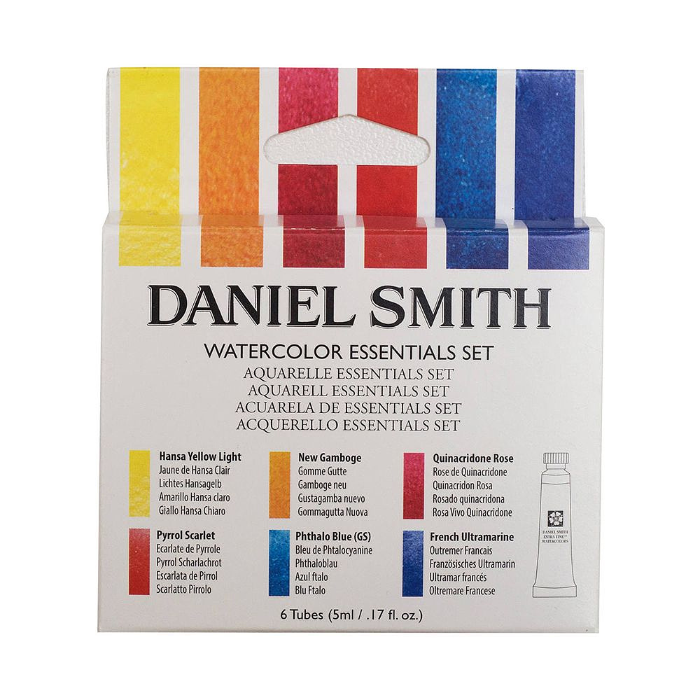 Набор акварели "Daniel Smith" Основные цвета, 6 цветов, тубы - 3