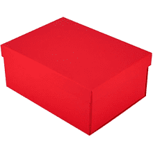 Коробка картонная, 220х160х95 мм, красный