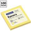 Бумага для заметок на клейкой основе "OfficeSpace", 76x76 мм, 100 листов, желтый - 2