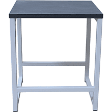 Табурет RION ALLERD, металл, ЛДСП, белый муар, Металл Бруклин