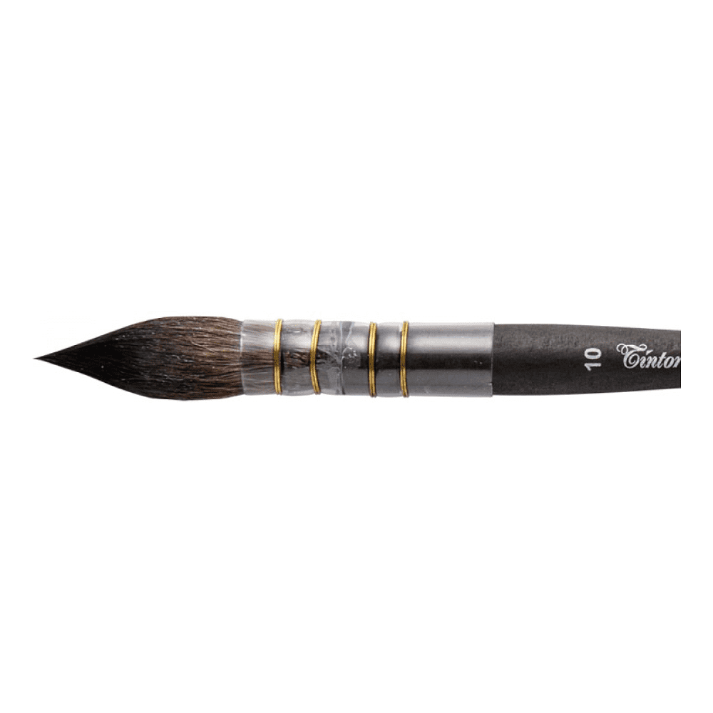 Кисть д/рисования "Tintoretto" синтетика, имитация белки, круглая, заостренная №10 - 2