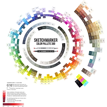 Маркер перманентный двусторонний "Sketchmarker", BR12 имбирь