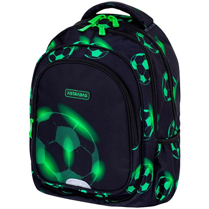 Рюкзак школьный Astra "Neo Football", черный, зеленый - 2