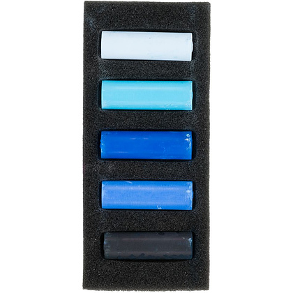 Набор мягкой пастели "Rembrandt Half Pastel", 5 цветов, темные синие - 2