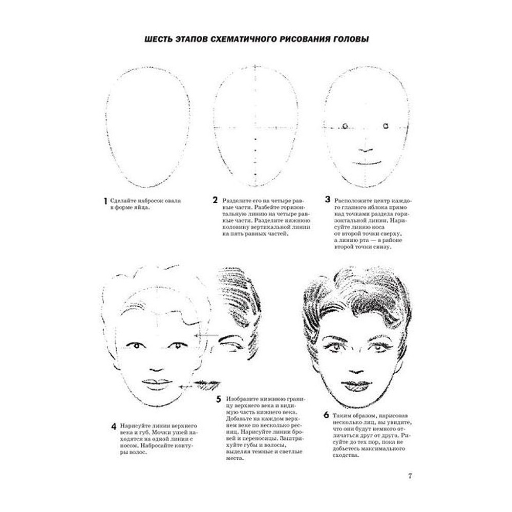 Книга "Как рисовать голову и фигуру человека", Джек Хамм - 5