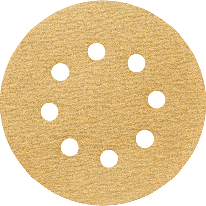 Круг шлифовальный абразивный Krugo Master, 8 отверстий, d125, p.60, 10 штук