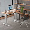 Стол с электроприводом WellDesk Prime 1300x675х18 белый/сосна аланд полярная (9191462+9072455) - 3