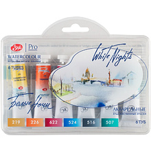 Краски акварельные "Белые ночи полночь закат", набор 6 цветов