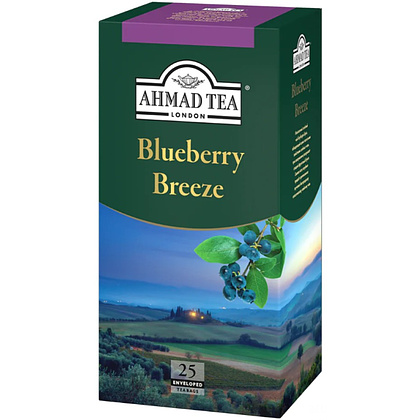 Чай "Ahmad Tea" Blueberry Breeze, 25 пакетиков x1.8 г, зеленый