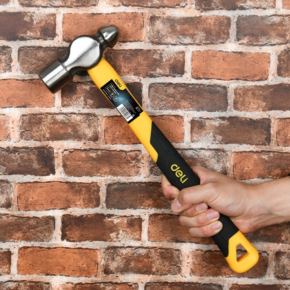 Молоток шаровой Deli YS EDL443020, 0,9 кг, фибергласовая рукоятка - 5