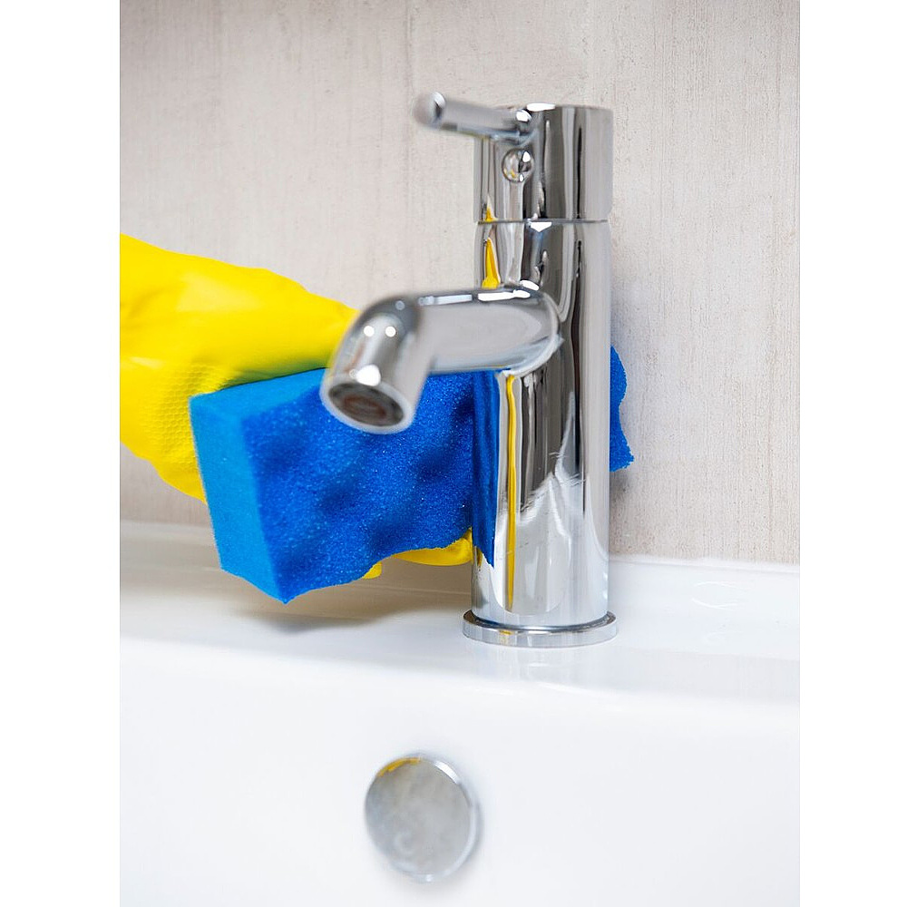 Губка хозяйственная для уборки помещений HQ Profiline, 14х6,3х4,5 см, 1 шт/упак, синий - 14