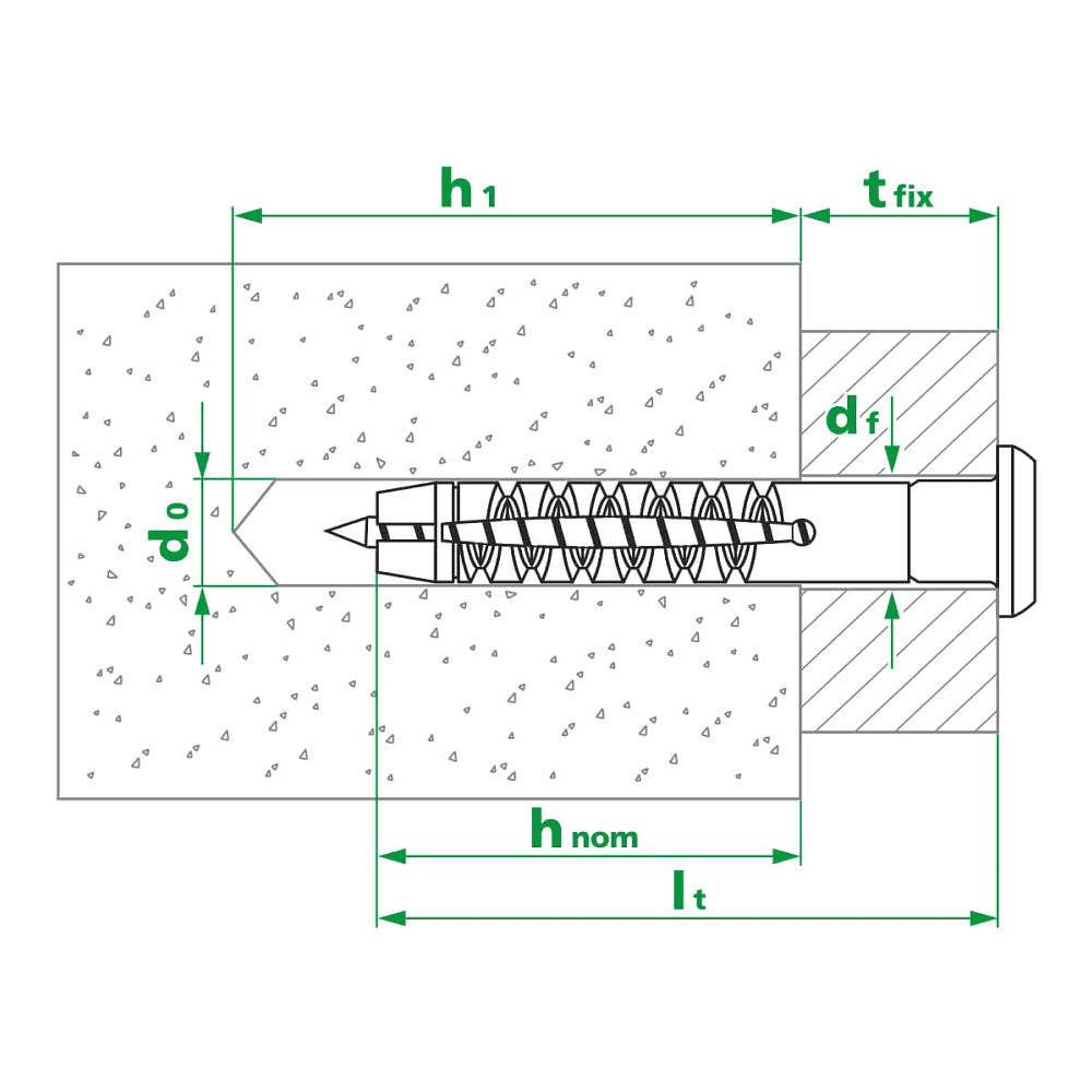 Дюбель-гвоздь с буртом, 6х40 мм, 200 шт. - 2
