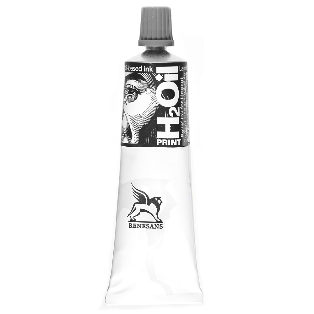 Краски для линогравюры "H20IL INK. Renesans", 06 черный, 60 мл
