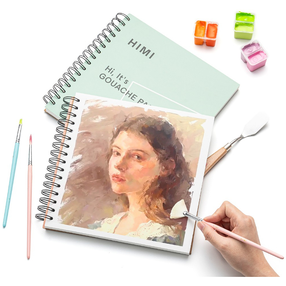 Скетчбук "Himi", 21.6x21.6 см, 160 г/м2, 50 листов, зелёный - 2