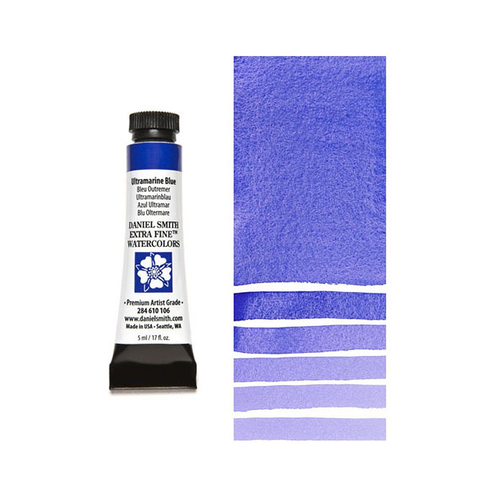 Краски акварельные "Daniel Smith", ультрамарин голубой, 5 мл, туба