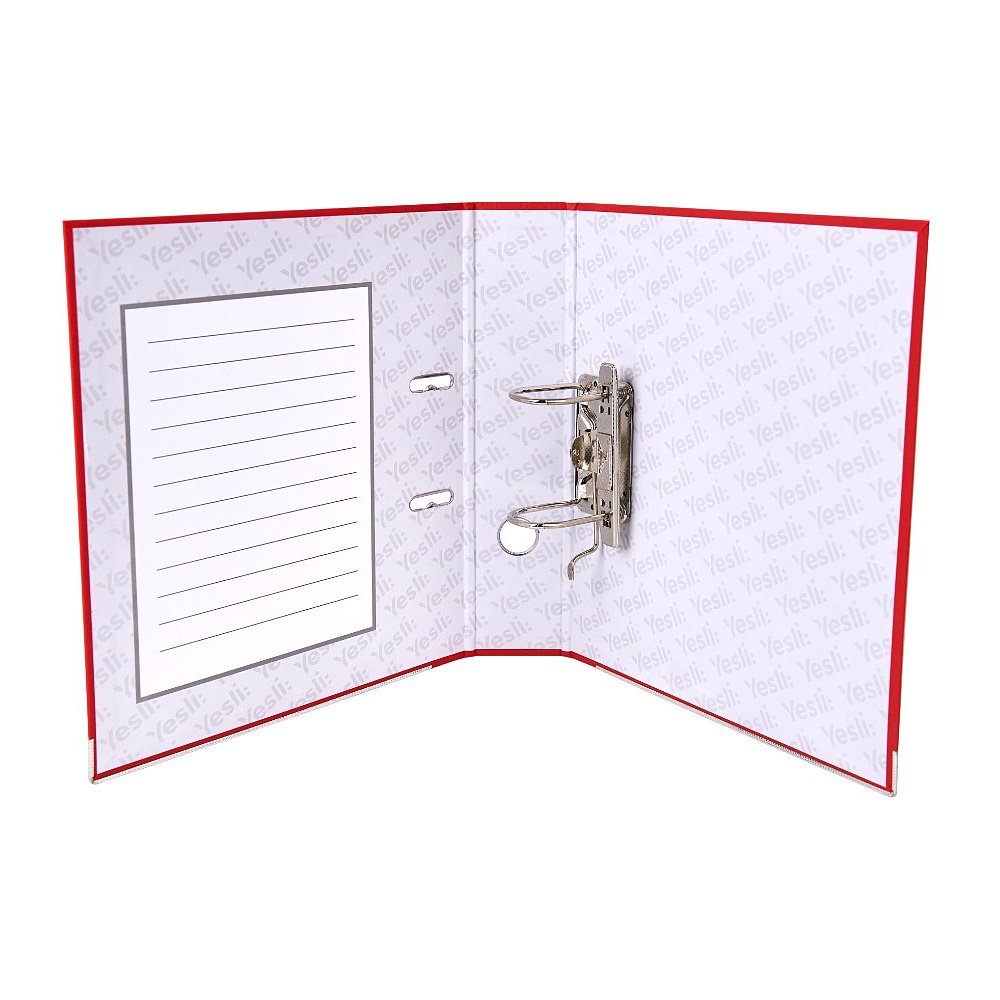 Папка-регистратор "Yesli:", А4, 75 мм, ПВХ Эко, красный - 4