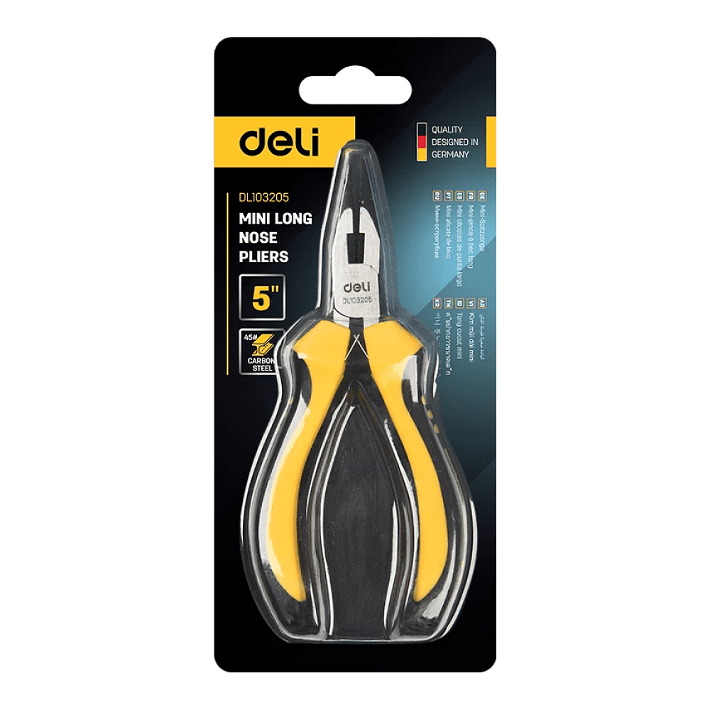 Мини-длинногубцы Deli YS ED103205, 125 мм - 8