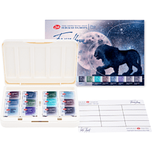 Краски акварельные "Белые ночи грануляция", 12 цветов, кюветы