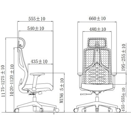 Кресло для руководителя SitZone CH-359A, сетка, ткань, черный, -30% - 6
