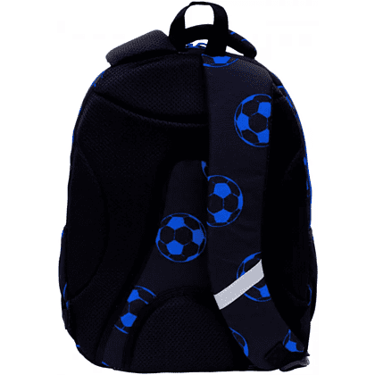 Рюкзак школьный "Neo Blue Football", черный  - 4