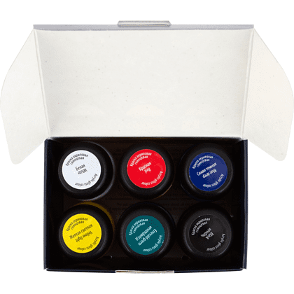 Краска акриловая глянцевая "Декола", набор 6 цветов, 20 мл, банки - 7