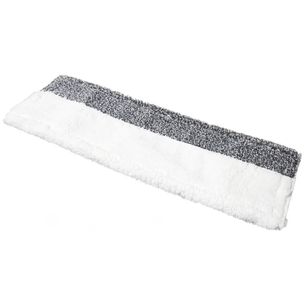 Насадка для плоской швабры 50 см, комбинированная, микроволокно, карманы-языки