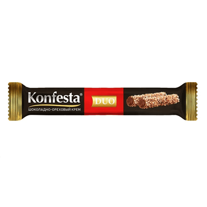 Конфеты "Конфеста DUO", 38 г, с шоколадно-ореховой начинкой