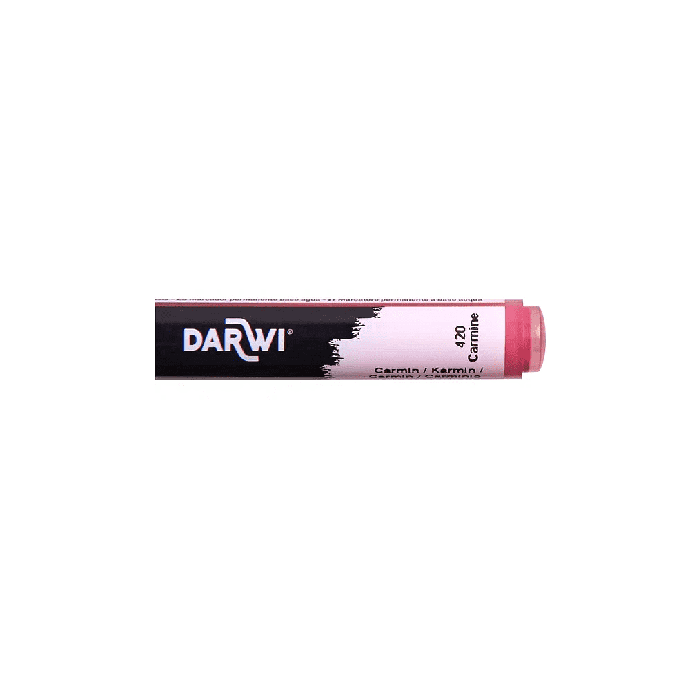 Маркер акриловый "Darwi.Marbel" 420, кармин - 3