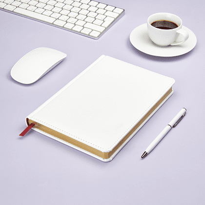 Ежедневник недатированный "Sidney Nebraska", А5, 272 страницы, белый - 5