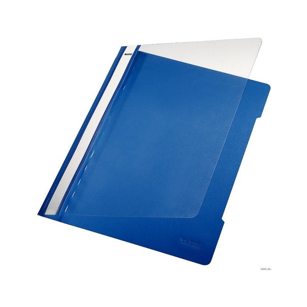 Папка-скоросшиватель с прозрачной обложкой "Leitz", A4, синий