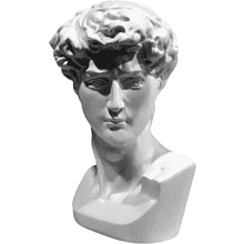 Гипсовая модель "Голова Давида малая"